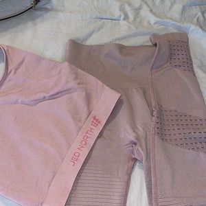 Matching pink gym set